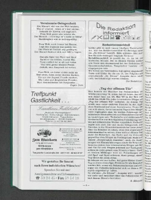 Treffpunkt Gastlichkeit ...