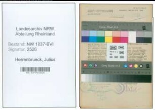 Entnazifizierung Julius Herrenbrueck , geb. 22.03.1898 (Schreiner)
