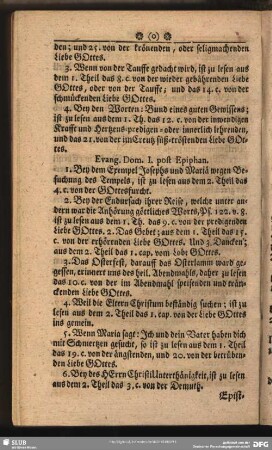 Evang. Dom. I. post Epiphan.
