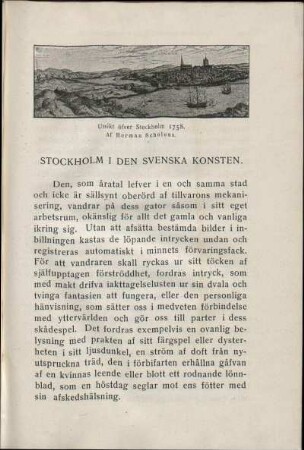 Utsikt öfver Stockholm 1758. Af Herman Scholeus.