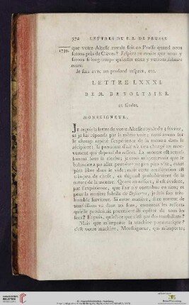 (Lettre LXXXI - XC)