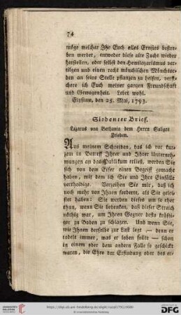 Siebenter Brief