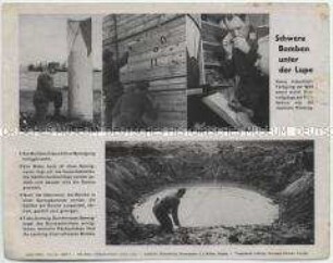 Bildtafel mit Pressefotos aus dem Zweiten Weltkrieg als Beilage der "Niedersächsischen Tageszeitung" (Serie 1627b, Bild 7)