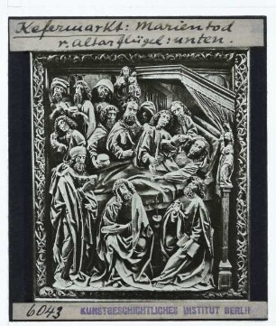 Meister des Kefermarkter Altars, Kefermarkter Flügelaltar : Rechter Altarflügel, Relief, Marientod
