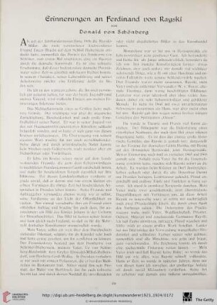 5/6: Erinnerungen an Ferdinand von Rayski