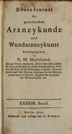 Journal der practischen Heilkunde. 50 = Bd. 43. 1820