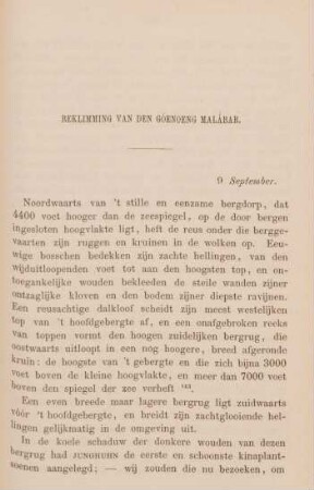 Beklimming van den Góenoeng Malábar