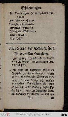 Abänderung der Schau-Bühne