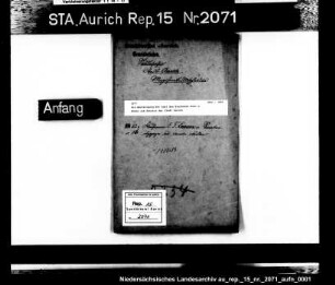 Die Bestätigung der Wahl des Kaufmanns Enno J. Ennen zum Senator der Stadt Aurich