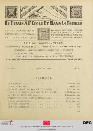 No. 10 (Juillet 1929)