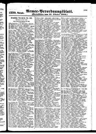 1220.Ausgabe. Samstag, 21. Oktober 1916
