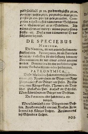 De Speciebus