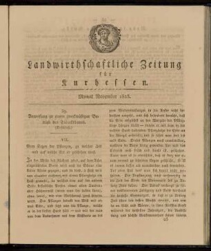 Monat November 1823