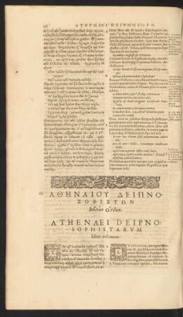 Athenaei Deipnosophistarum liber octavus.