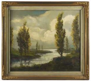 Altrheinlandschaft mit Pappeln