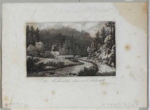 Die Heidemühle am Lichtenhainer Wasserfall im Kirnitzschtal zwischen Bad Schandau und Hinterhermsdorf bei Sebnitz in der Sächsischen Schweiz