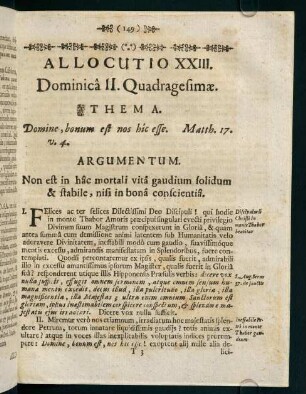 149-155, Allocutio XXIII.
