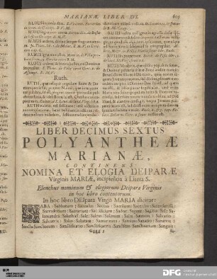 Liber Decimus Sextus [Litera S].