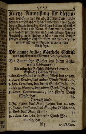 Kurtze Anweisung für diejenigen/ ...