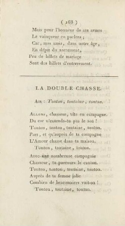 La Double Chasse.