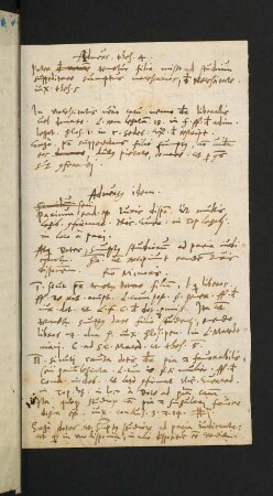 Handschriftliche Notizzettel