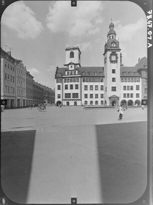 Karl-Marx-Stadt (Chemnitz), Markt 1. Altes Rathaus (1496-1498). Marktfront