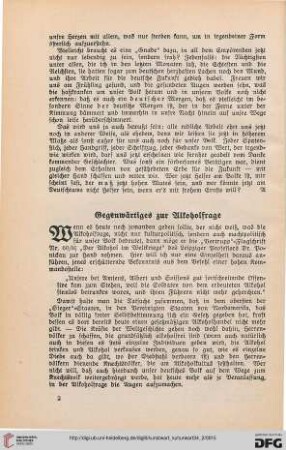 34: Gegenwärtiges zur Alkoholfrage