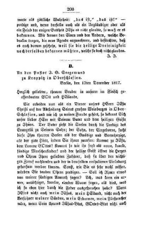B. an Consistorial-Rath Seegemund