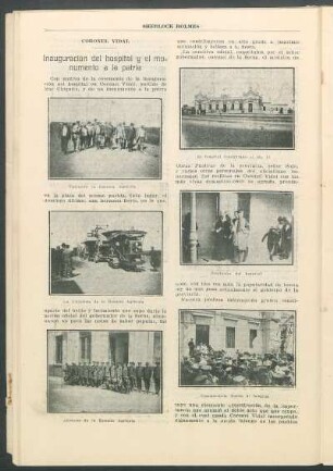 Coronel Vidal - Inauguración del hospital y el monumento a la patria - [Ilustración]
