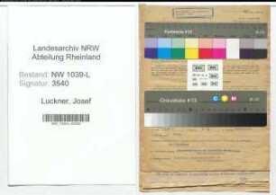 Entnazifizierung Josef Luckner , geb. 23.01.1897 (Lehrer)
