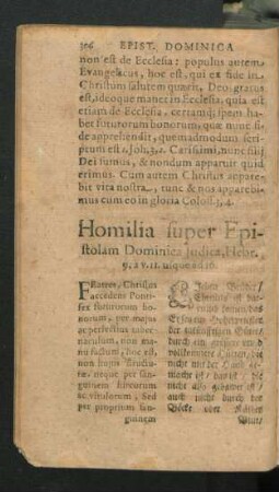 Homilia super Epistolam Dominicae Iudica