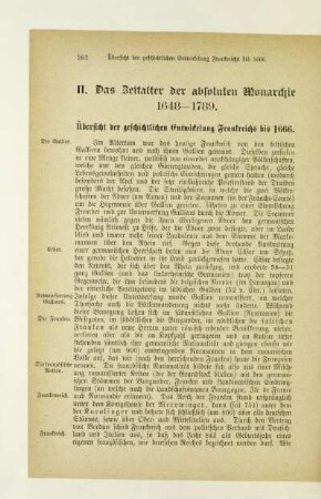 II. Das Zeitalter der absoluten Monarchie 1648-1789