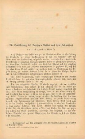 Die Bevölkerung des Deutschen Reichs nach dem Geburtsort