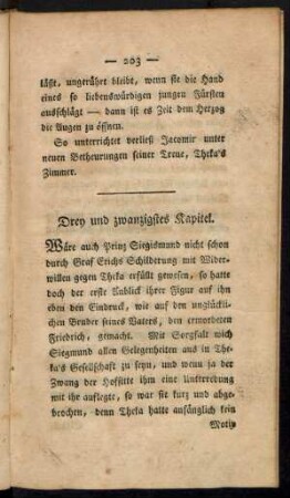Drey und zwanzigstes Kapitel.