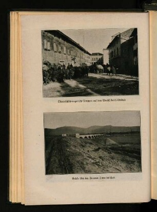 Tafel 2. Österreichisch=ungarische Truppen auf dem Marsch durch Cividale