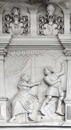 Stuckreliefs mit biblischen Szenen — Relief