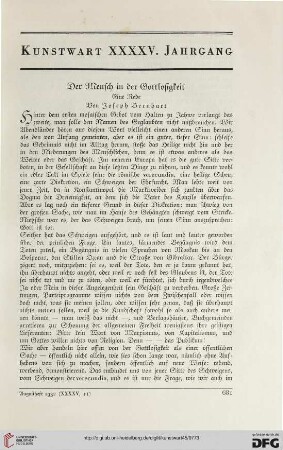 Der Mensch in der Gottlosigkeit: Eine Rede