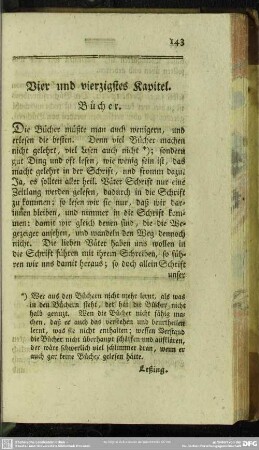 Vier und vierzigstes Kapitel. Bücher