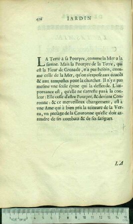 [La Flevr De Grenade. Nec deerit Corona.]