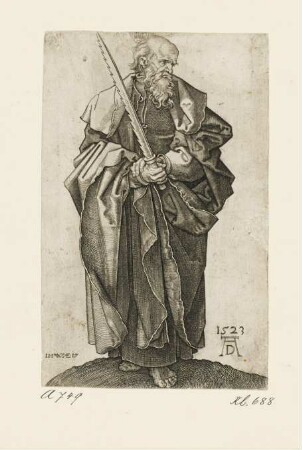 Apostel Simon, Blatt 4 der Folge "Fünf Apostel"