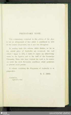 Prefatory Note