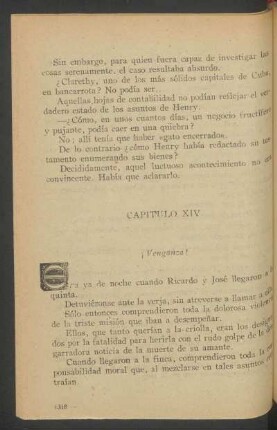 Capítulo XIV - ¡Venganza!
