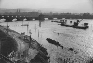Hochwasser 1952 bei Koblenz/Mosel
