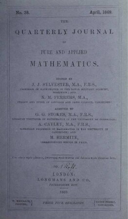 No. 38. April, 1869.