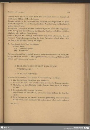 K Fehlererscheinungen und deren Vermeidung