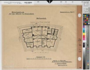 Lüdenscheid, Eichamtsgebäude (später Kreispolizeibehörde), Dachgeschoss, Bestandszeichnung Blatt 5