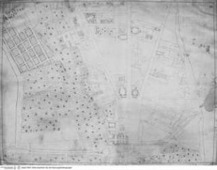 Rom, Grundriss der Piazza del Popolo und angrenzender Gebiete
