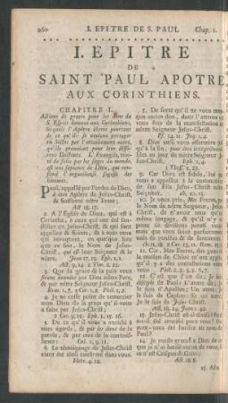 I. Epitre De Saint Paul Apotre Aux Corinthiens