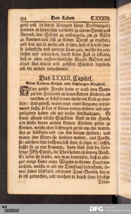 Das XXXIII. Capitel. Seine Tauben-Einfalt und Schlangen-Klugheit.