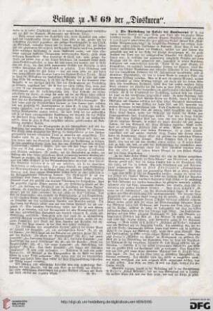 Beilage zu Nr. 69